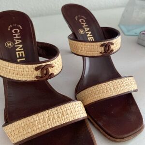 Authentic CHANEL slides